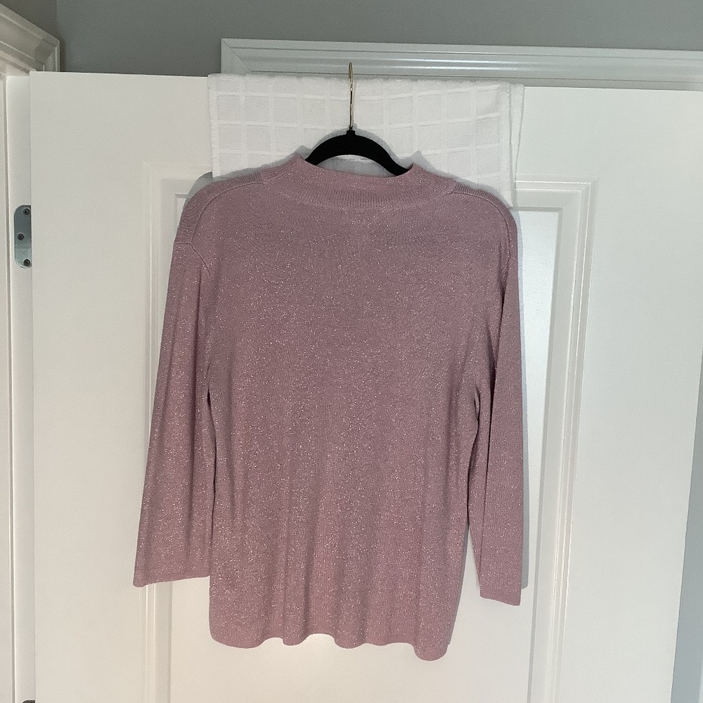 Hampshire Studio Ladies Lightweight Pullover Sweater Lavender Size XL